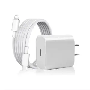 20w Fast Charger with 1m Cable, Lightning Cable Adapter, Compatible with Apple iPhone 14/13/12/11 Pro Max/x/XS/XR/8, iPad Charger, High-Speed Charging Solution, Super Fast Charger