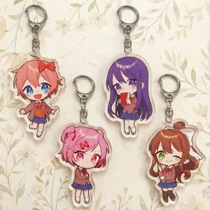 DDLC Acrylic Keychain, Doki Doki Literature Club Anime Charm