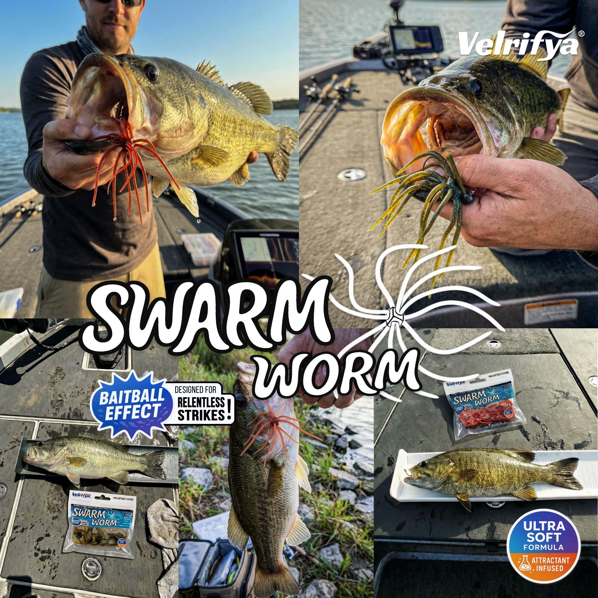 Japanese Finesse 01-Dirt Worm Tentacle Dice Shape Floating Soft Plastic Bait - for Bass Fishing, Drop Shot Rig, Wacky Rig - Outdoor Fishing Equipment for Jig Head Setups