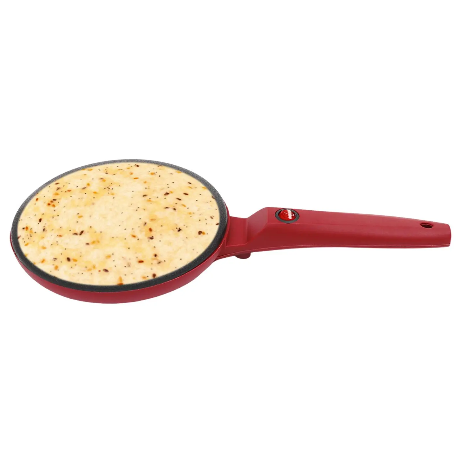 8" Electric Crepe Maker, 110V 550W Corded Electric Crepe Pan Maker Griddle Crepe Pan with Non-Stick Coating, Portable Household Pancake Machine for Crepes, Pancakes, Tortillas