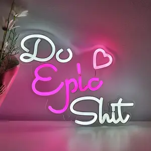 Do Epic Shhh Funny LED Wall Light - Perfect for Creating a Cozy Atmosphere Women girls men boys adults home office