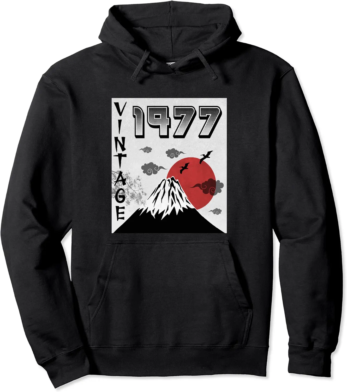 Birthday 47 Years Old For Man Woman Retro Vintage 1977 Japan Pullover Hoodie - Armandoand Shop 64B0D9F3BB55