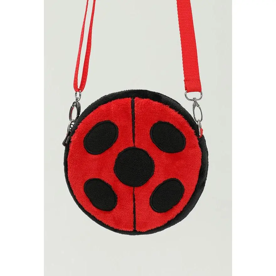 Miraculous Ladybug Micotaku Plush Ladybug Bag Officially Licensed Shoulder Bag Fashionable Bag Casual Trendy Purse