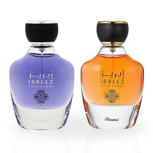 Ibreez Pour Homme & Ibreez Pour Femme - EDP Sprays 100ML (3.4 OZ) by Rasasi | Long Lasting, Citrusy & Refreshing Scents. Fragrance Neroli