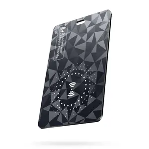 (iOS Only) Ucard Wallet GPS Tracker Card - Thin Bluetooth Tracker, Works with Apple Find My, Rechargeable，Waterproof, Wallet Finder and Item Locator for Wallet, Luggage Tags and More (Black)