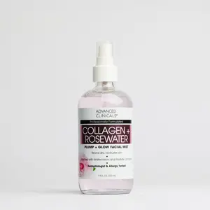 Advanced Clinicals Collagen + Rosewater Face Mist – Hydrating Glass Skin Glow Spray