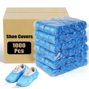 LYSHIYI 1000 Pcs Shoe Covers Disposable, Non-Slip, Durable Shoe Covers for Indoors, 15.7'' Adjustable Size Great Value Boot Covers for Home, Hospitals, and Businesses