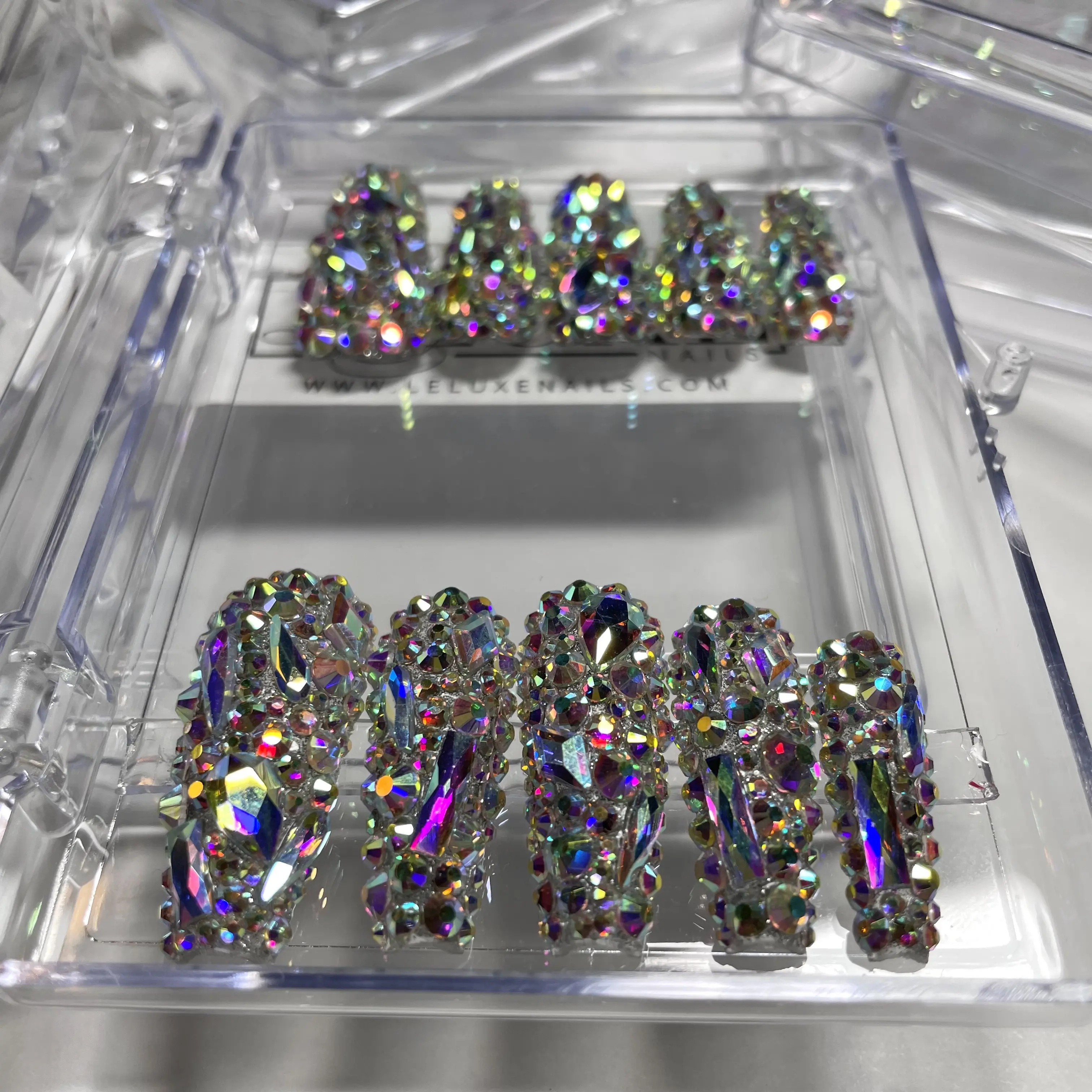 Blinged out press on nails