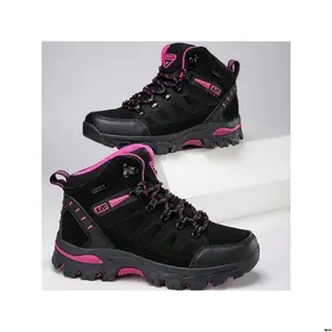 Women’s ankle safety work boots for hiking — non-slip, waterproof, 2025 model