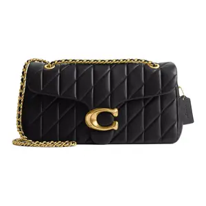 COACH Tabby 33 Quilted Tiger-Print Crossbody Bag for Women in Nappa Leather with Brass-and-Black Hardware