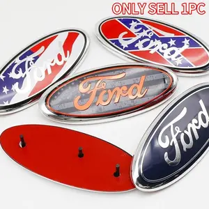 Front & Back Exterior Emblem for Ford 22.5cm | Universal Fit for Sedan, SUV & Truck | Compatible with F-Series, Expedition, Fiesta, EcoSport | Sticker For Cars Truck Car Decal | Automotive Accessories