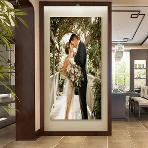 Extra Large 24*48-inch Custom Framed Canvas Family Portrait Wedding photos - Perfect Gift for Friends and Families | Ideal Room Decor, Wall Paintings for Living Room, Living Room Wall Decor, Highquality Print,Christmas decorations, Christmas gifts