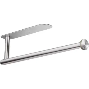 Paper Towel Holders for Kitchen,Paper Towels Bulk- Self-Adhesive Under Cabinet,Both Available in Adhesive and Screws,Stainless Steel