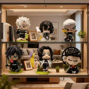 6-Piece Anime Character Model Set, Adorable PVC Action Figures Decorative Figurines, Home & Office Decoration, Perfect Gift for Kids & Fans