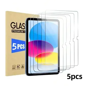 5pcs HD Tempered Glass Screen Protector for iPad Series, Durable Protection for M2/m3/m4 Models, Perfect Fit for 8.3-13-Inch Devices, Tablet Protector