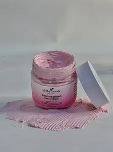 Belle's Secret Brightening Clay Mask - Cleanses Pores, Fights Acne, Softens Skin, Contains Bentonite Clay & Aloe Vera - Facial