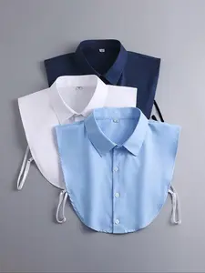Women's Casual Plain Fake Collar Versatile Business Neckline Accessory Perfect for Formal Occasions Stylish Shirt Sweater Set Knit