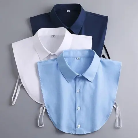 Women's Casual Plain Fake Collar Versatile Business Neckline Accessory Perfect for Formal Occasions Stylish Shirt Sweater Set Knit