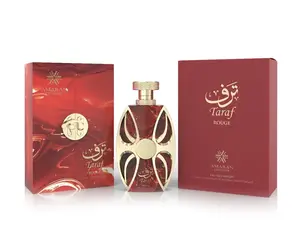 Amaran Taraf Rouge Eau de Parfum – Unisex Arabian Perfume 3.4 oz – Bold Cherry & Raspberry Scent with Turkish Rose and Red Fruit Mix – Long-Lasting Luxury Fragrance Made in Dubai