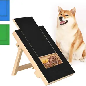 Dog Scratch Pad for Nails,Dog Nail Scratch Board, Nail Scratch Pad with Treat Box Pet Clipper - Durable Portable Cat Scratch Filing Pad (Black)
