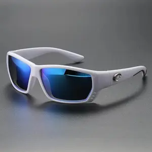 COSTA Polarized Sunglasses for Men Durable White Frame Blue Shades for Driving Fishing Hiking Outdoor Wear