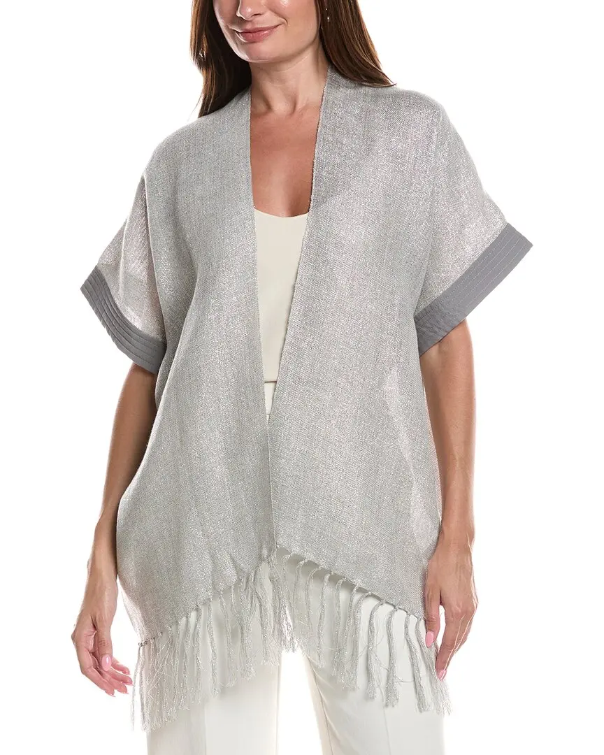 Brunello Cucinelli Woven Linen-Blend Pocho