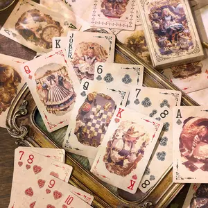 55 Sheets Blue Core Paper Playing Cards Decorative Papers, DIY Craft Supplies, Embellishments for Scrapbooking, Creative Projects & Art Projects, DIY Card Set