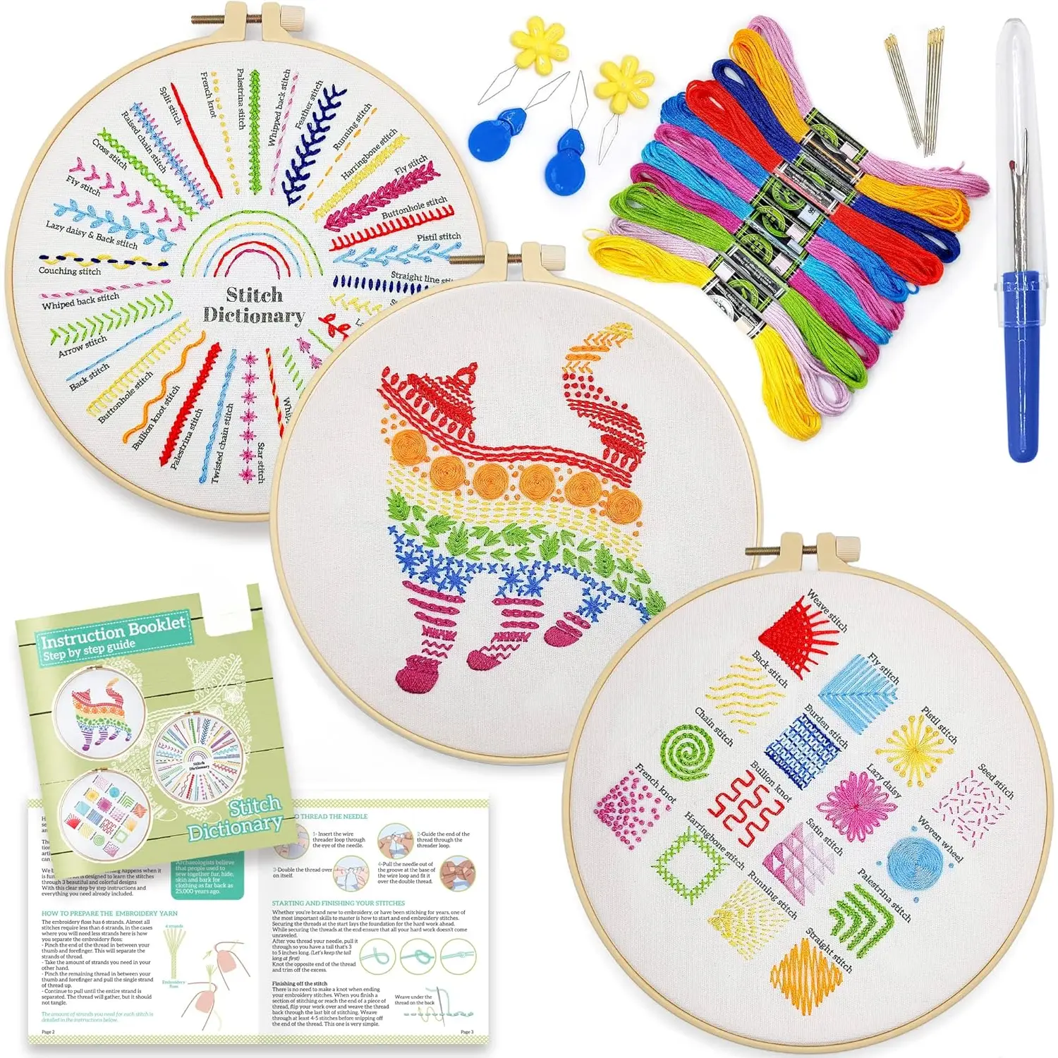 Embroidery Kit for Beginners Cross Stitch Kits for Beginners Needlepoint Kits for Adults Embroidery Kits for Adults Cross Stitch kit Beginner Embroidery kit for Adults