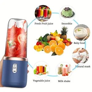Compact Mini Portable Juicer Cup - Citrus Juicers With Fruit Squeezer, Food Mixer, Ice Crusher, And Charging Function - Multi-Functional, Easy To Clean, And Space-Saving Design molinillo  eléctrico Multi-Functional Manual Vegetable Chopper Set