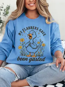 My Flabbers Have Been Gasted ~ Unisex Crewneck Sweatshirts Printed in the USA