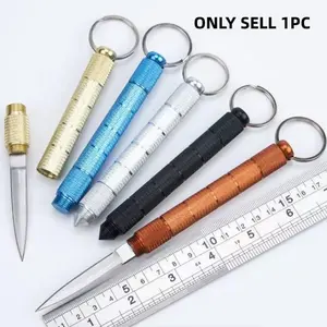 Multifunctional Detachable Canister Knife, Portable Fruit Knife, Straight Blade Window Breaker Self-Defense Small Knife, Emergency Tool