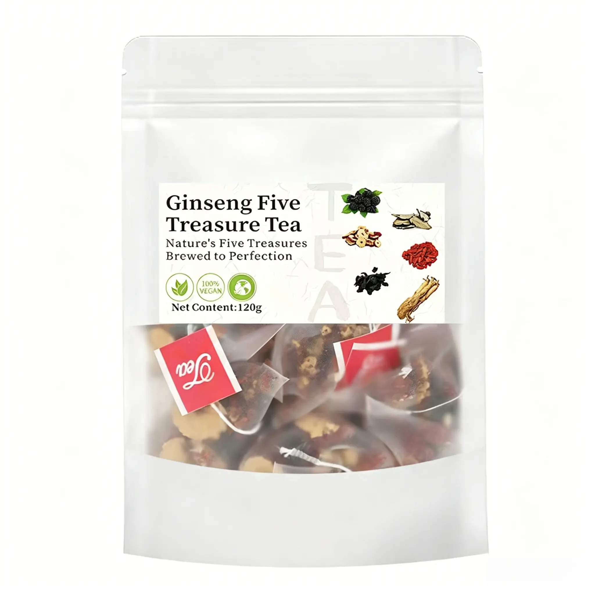 Natural Herbal Supplement Health Tea, Brewable Daily Tea Substitute with Natural Herbal Ingredients for Internal Body Nourishment