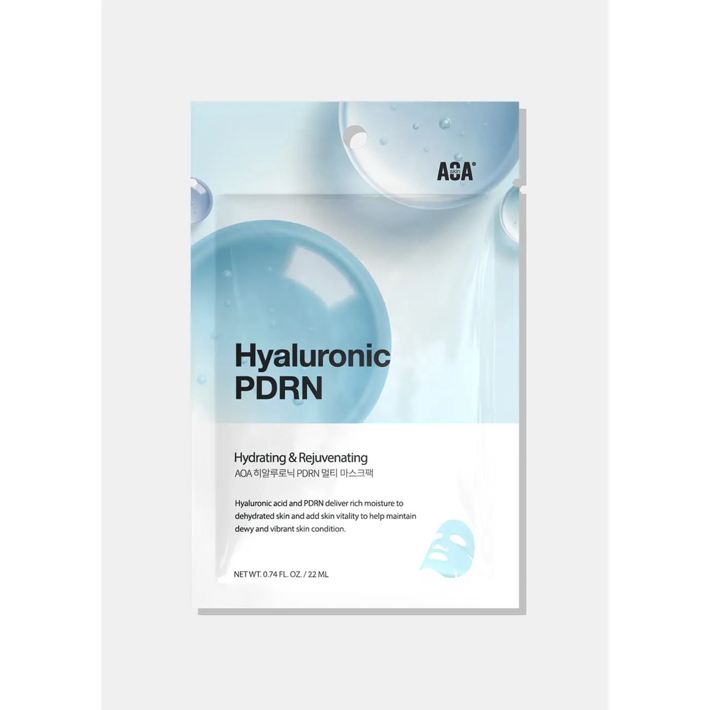 AOA Skin Hyaluronic + PDRN Sheet Mask