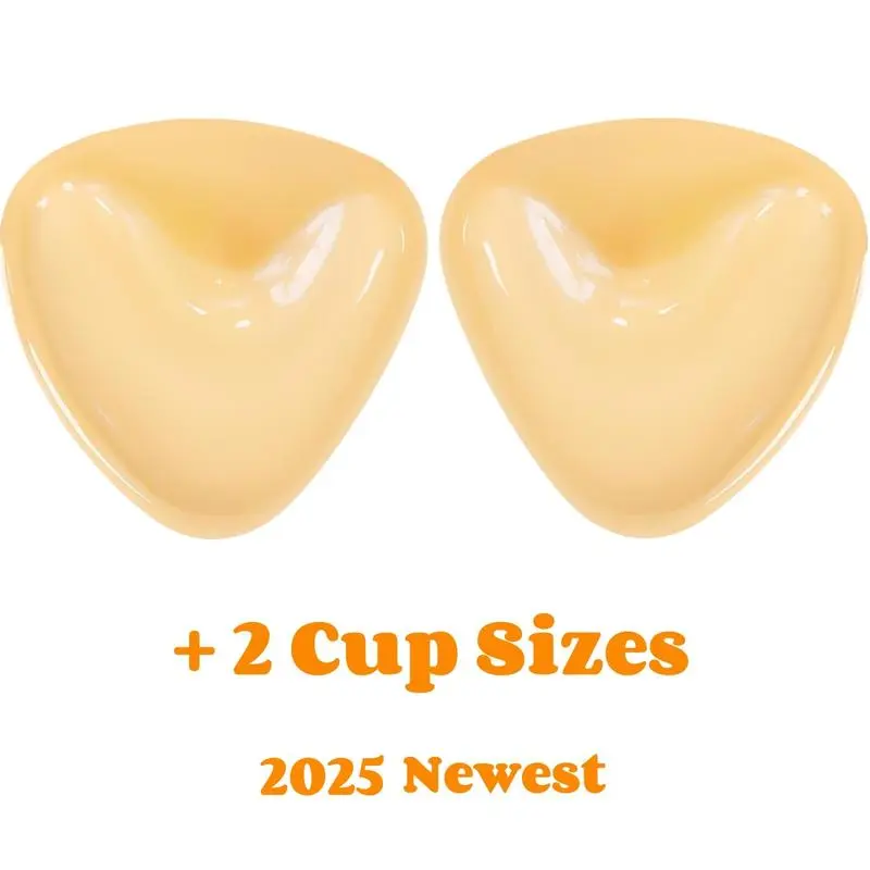 Push Up Sticky Inserts - Ultra Lift Double Side Adhesive Bra Pads for Women Snowy Reusable Instant Boost Enhancers for Swimsuits Sports Bra 8 Daily Wear Summer Bralette