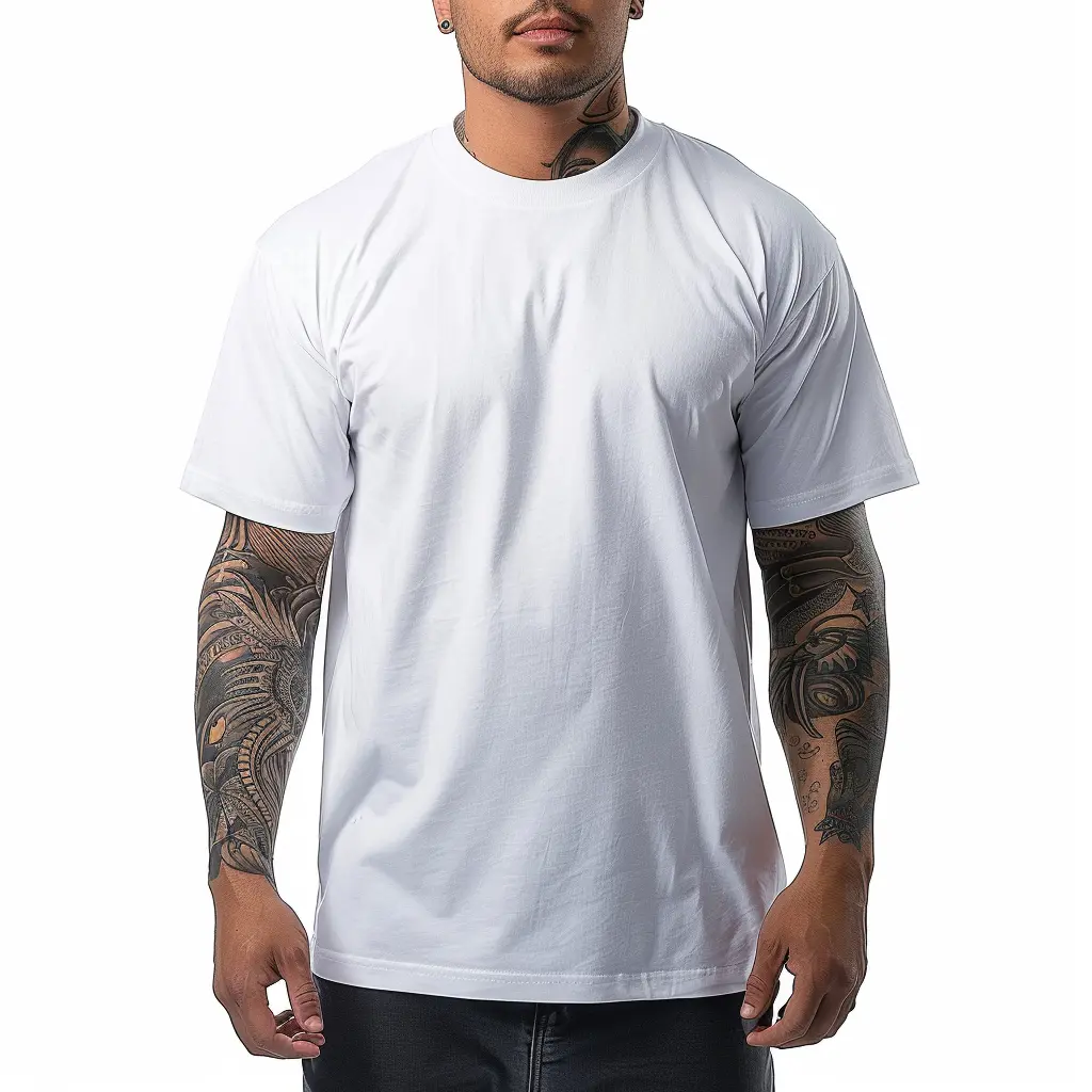 Pro Club Shirts Heavyweight Men's Proclub Short Sleeve T-Shirt heavy tees white tee Casual Crewneck Cotton Classic Menswear Top T Shirt Streetwear