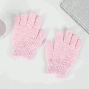 Exfoliating Bath Gloves, Thickened Elastic Shower Mitts, Home Use Daily Cleaning, Scrubbing Hand Gloves for Bathtub and Sink