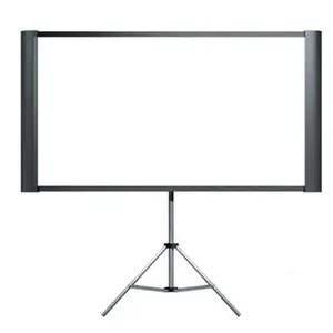 Epson Duet Portable Home Projector Screen with Adjustable Mount, Dual Formats, Wall/Floor Installation Compatibility, Black, Adjustable Screen