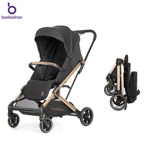 Baobaohao CK2 Baby Toddler Stroller - 360° Rotating Reversible High-View Seat, 1-Hand Compact Fold, Canopy, Storage Basket, Multi-Position Recline, Secure, 1-ft Dual Braking, Stain Resistant, Strollers for Babies