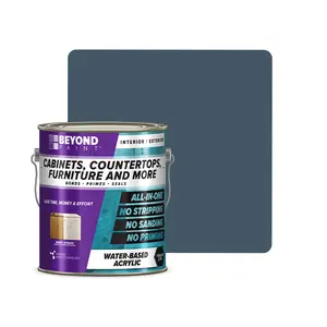 Beyond Paint All-In-One Deep Blue Refinishing Paint for Cabinets, Countertops, Furniture, and more