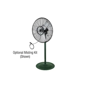 212 MAIN 30 in. Outdoor Rated Oscillating Circulator Fan with Aluminum Pedestal Base, Adjustable Height, Corded Operation, GFCI Plug