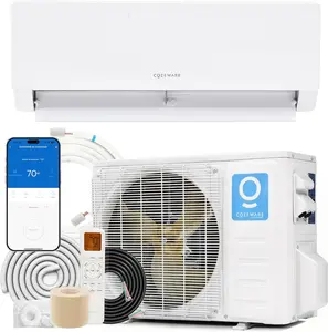 【Two packages】【E-Save Series】12K/18K/24K BTU Mini Split AC/Heating System, 20 SEER2 115/230V Inverter AC Unit, AI-ECO 38% Extra Savings, Works with Alexa & Wifi, Cool & Heat Up to 750 Sq. Ft, Complete Installation Kit