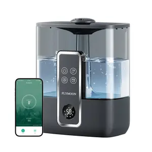 Smart Humidifiers for Bedroom Large Room Home, 5L Mist Top Fill Humidifier, 50 Hour Runtime,Quiet Ultrasonic Auto Mode,Smart App Control, for Nursery,House,Plants