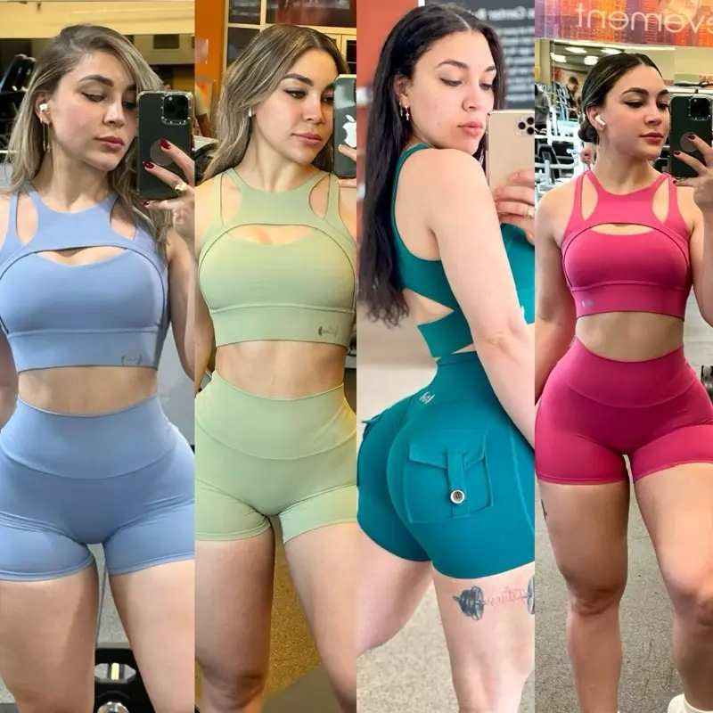Active shorts pockets sets