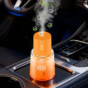Smart Car Diffuser: 100ml Rechargeable Air Freshener with 3 Mist Modes & Auto On/Off. Enjoy Long-Lasting Coconut, Lavender & More Fragrances. USB-C, Nano Mist Tech for Home/Office.