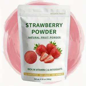 Golden Field Strawberry Powder 6.35oz Natural Fruit Powder Rich in Vitamin C & Antioxidants No Additives