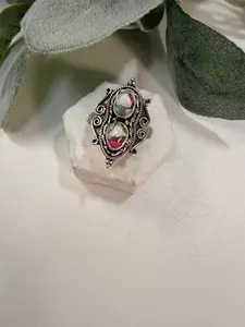 46 Cotton Candy Turquoise Ring Sz 7