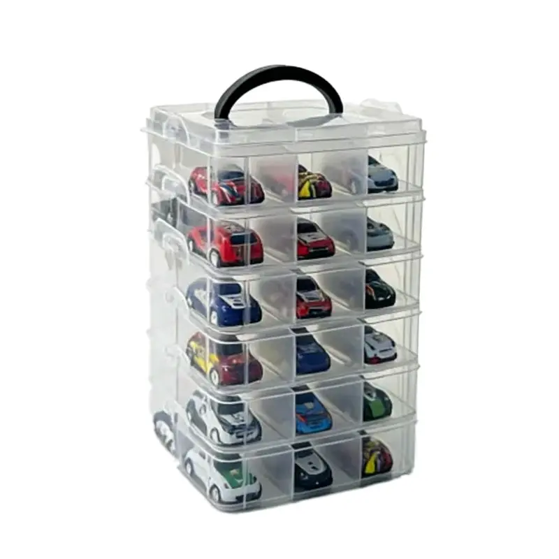 Alloy Car Model Storage Display Box, Durable Storage Organiser, Display Container, Dustproof Storage Box, Kids Pocket Racing Cars & Windmill Toys Showcase Stand, Collectibles Storage, Perfect for Collectors and Playrooms, Dustproof Storage Bins