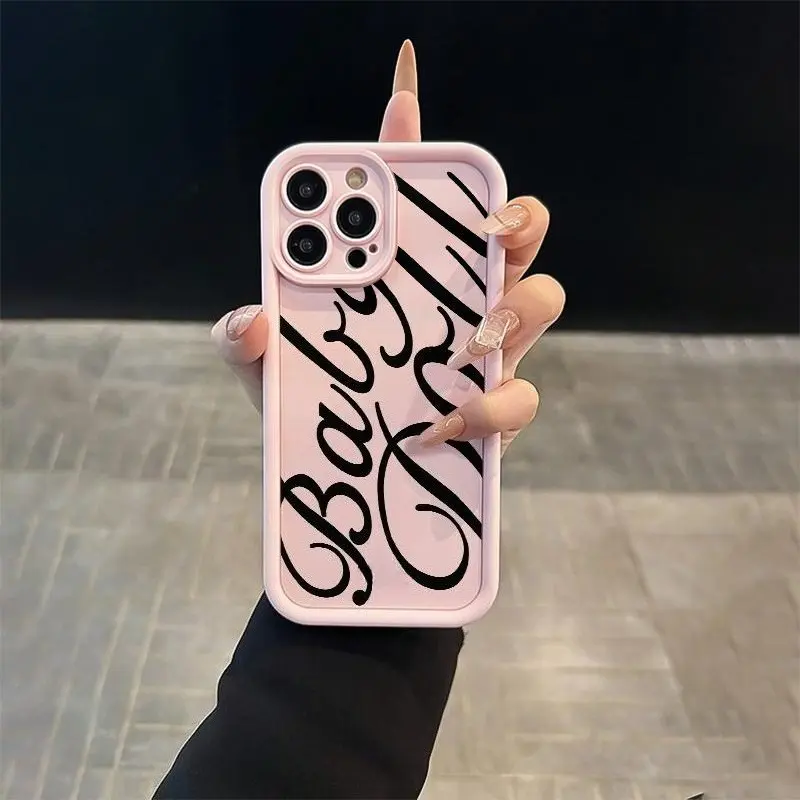 Trendy Pink Pattern Dual-Layer TPU Polycarbonate iPhone Cover, Shock-Absorbent Durable All-Inclusive Shell, Precise Cutouts, Raised Bezels, Anti-Drop Accessory for All iPhone 11+ Models (11-17 Pro Max Air Plus), Ideal Girlfriend Birthday Gift