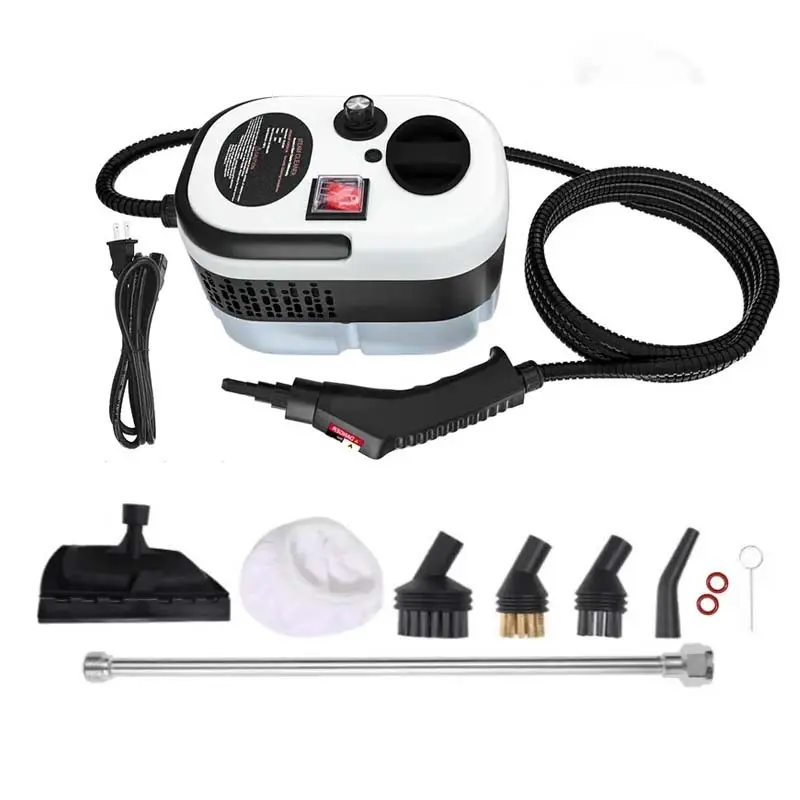 Portable Handheld Steam Cleaner with 10 Accessories, Adjustable Levels, Fast Heat-Up Steamer for Kitchen, Bathroom, Tile & Car Cleaning | Compact Portable Design, Efficient Sanitization, Ideal for Indoor & Outdoor Cleaning