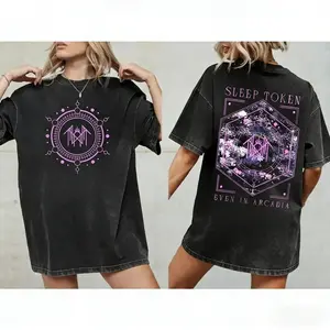 Digital inkjet printing - Sleep Token Even In Arcadia Album Flamingo 2 Sides T-shirt, Even In Arcadia Flamingo Emblem T-shirt, Cozy Sweatshirt and Hoodie, Perfect Gift for Rock Music Fans, Men and Women, Unique Merch for Enthusiasts 9